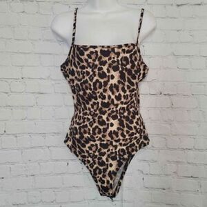 Women's Animal Print Bodysuit Small